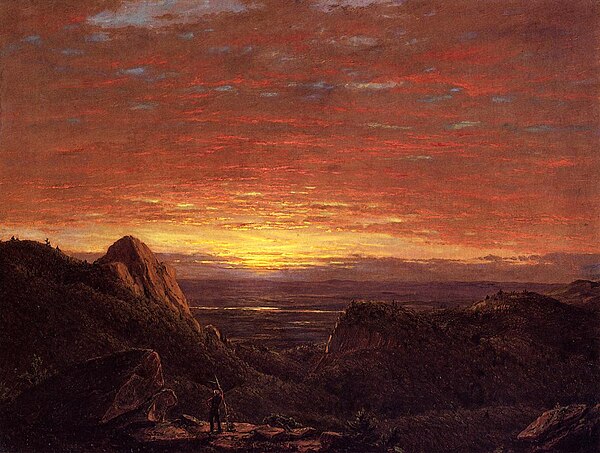 Frederic Edwin Church, Morning, Looking East over the Hudson Valley from Catskill Mountains, 1848