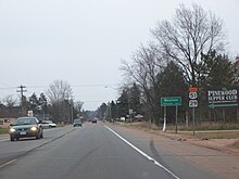 Sign on Wisconsin Highway 153 MosineeWisconsinDOTSign.jpg