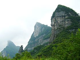 Blick vom Berg Jinfo.