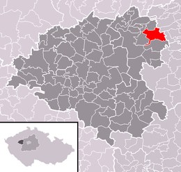 Mšec – Mappa