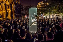 Brüksel'de Nuit Blanche'ın 2015 baskısı sırasında gösteri.  Fotoğraf Jorg Muller Noustube © Eric Danhier