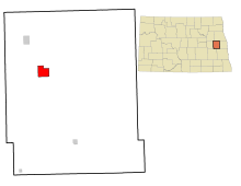 Észak-D Steele megye Finley.svg