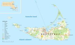 Kaart van Nantucket