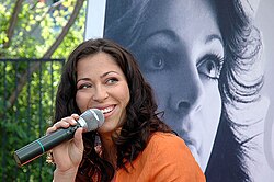 Natalia at a concert honoring her mother (2005)