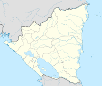 Leónska katedrala na karti Nikaragva