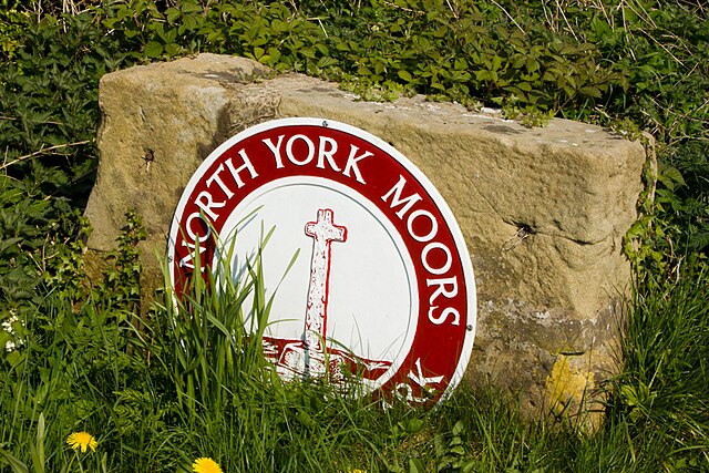 North York Moors National Park sign near Great Ayton