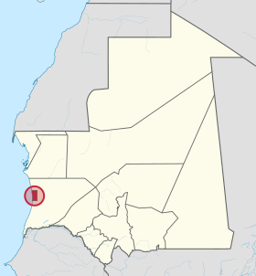 Nouakchott in Mauritania (special marker).svg