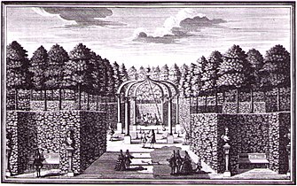 Das Boskett des Kegelspiels, Schloss Nymphenburg, 1722