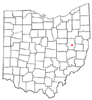 Location of Tuscarawas, Ohio