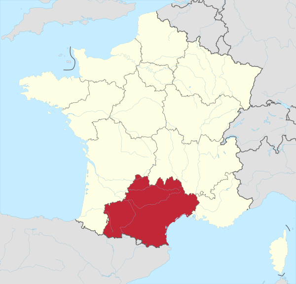 Languedoc-Roussillon-Midi-Pyrénées in France 2016.svg