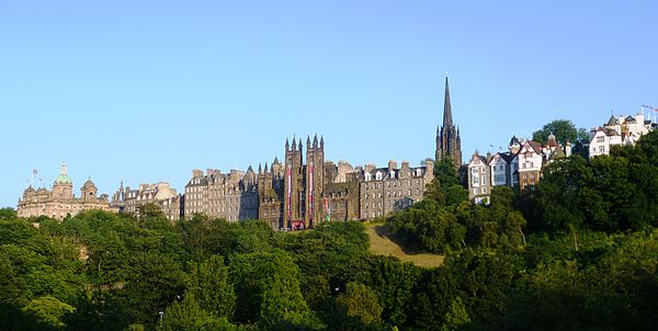 The Old Town seen from Princes Street