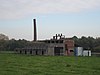 Vlasfabriek gelegen langs oude Leiearm