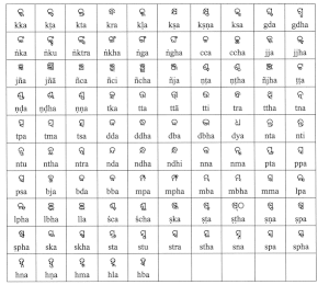 Consonant ligatures