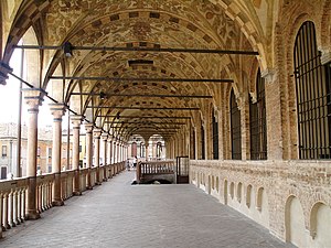Križni obok zgornje arkade Palazzo della Ragione, Padova.