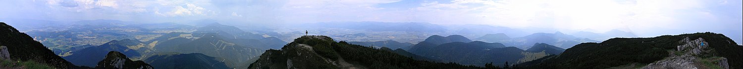 Panorama ze szczytu Wielkiego Chocza (360 stopni)
