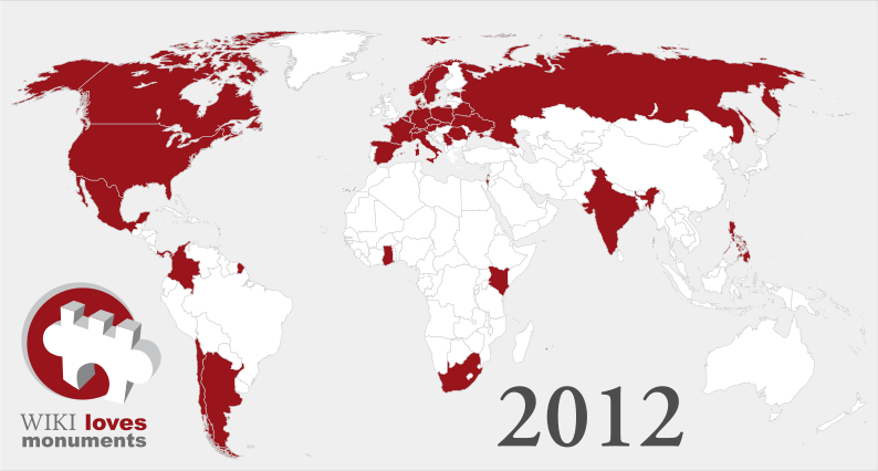 Participating Countries WLM 2012.svg