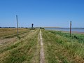 Path along the north of the Dartford Marshes.