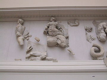 Selene riding horseback, Pergamon Altar