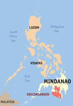 Расположение на Филиппинах