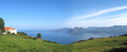 Le golfe de Porto vu de Piana