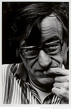 Portrait ddu compositeur Pierre Jansen par Fernand Michaud au Festival d'Avignon en 1986.