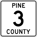 File:Pine County Route 3 MN.svg