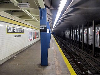 Sutphin Boulevard station (IND Queens Boulevard Line) New York City Subway station in Queens