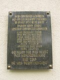 Memorial plaque at the Vogtland library