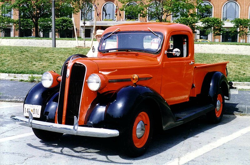 File:Plymouth pickup truck red and black Baltimore MD.jpg