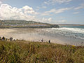 Trebetherick on the hill beyond Polzeath beach