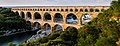 Det Pont du Gard, en röömsk akwedukt