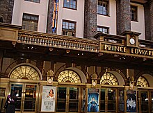 The original home of Mamma Mia! The Prince Edward Theatre Prince Edward Theatre 2004 - Mamma Mia poster.jpg