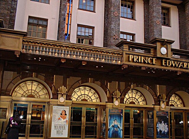 The original home of Mamma Mia! The Prince Edward Theatre
