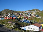 Qaqortoq: Kommunikationer, Näringsliv, Klimat