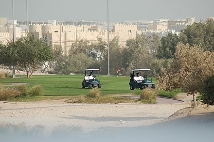 View of the golf course at Doha Golf Club Qatar 2009.jpg