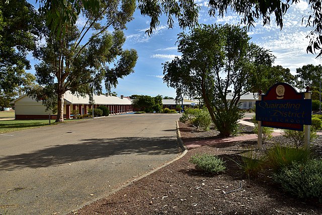 Quairading District High School, a government school in Quairading, Western Australia, pictured in 2018