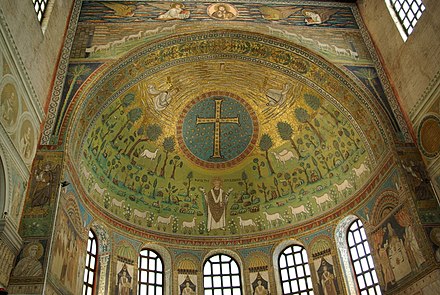 Byzantine mosaic in Ravenna