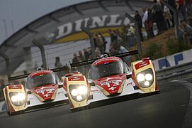 Les deux Lola-Toyota aux 24 Heures du Mans 2011.