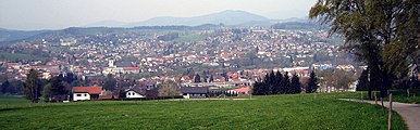 Blick von Schützenhof auf die Stadt