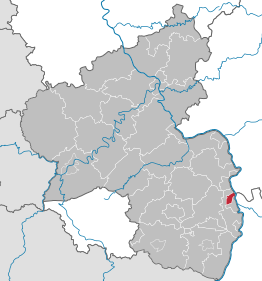 Kaart van Frankenthal (Palts)