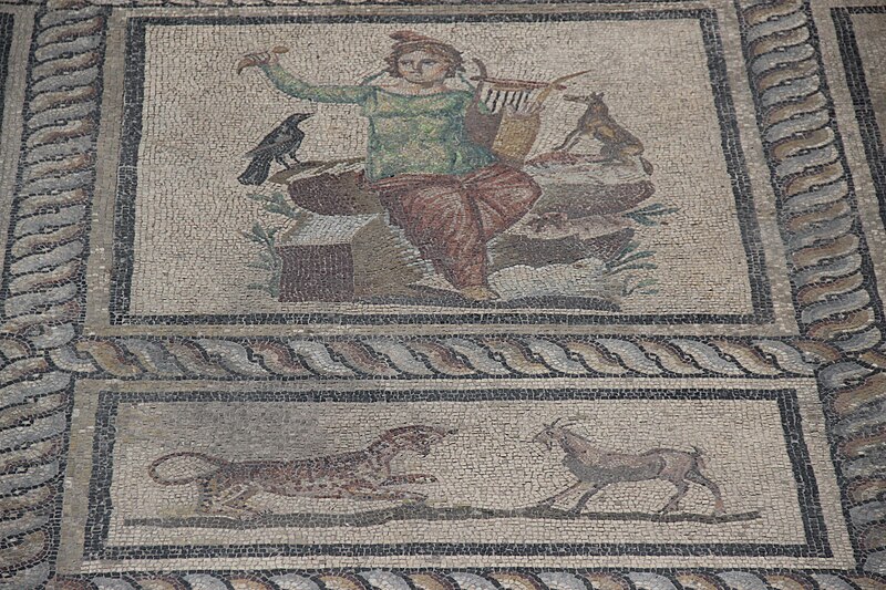 File:Roman Orpheus Mosaic, c. 200 AD (28673010506).jpg