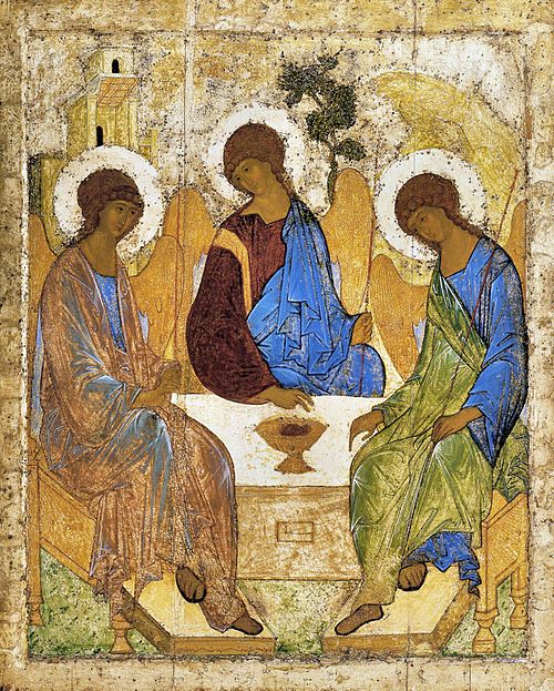 Andrei Rublev's famous icon of the Holy Trinity (c. 1410; Tretyakov Gallery, Moscow)