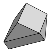 Illustration of a Schmitt-Conway biprism, also called a Schmitt-Conway-Danzer tile SCD tile.svg