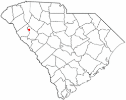 Lage von Hodges, South Carolina