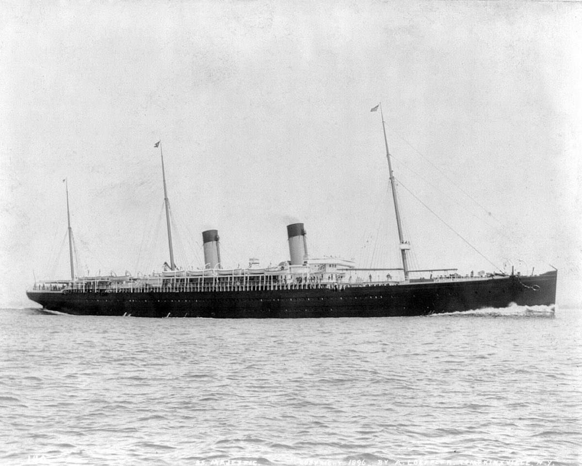 Afbeeldingsresultaat voor 1891 Majestic White Star Line