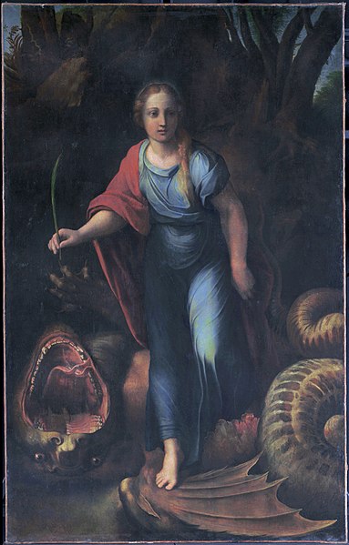 File:Sainte Marguerite, by Raffaello Sanzio, from C2RMF FXD.jpg