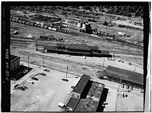 The Salamanca station and yard in 1977 Salamanca station HAER.jpg