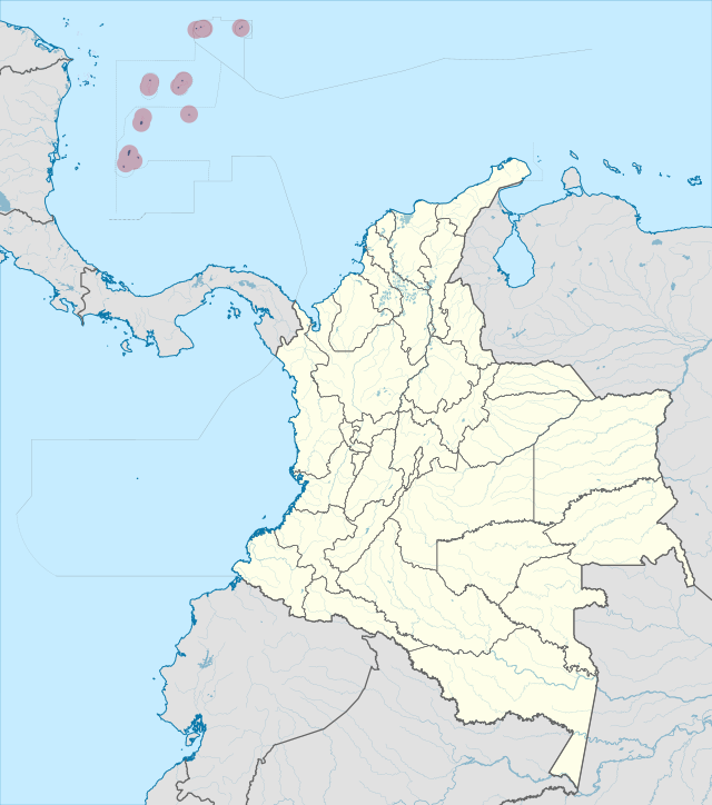 Location of San Andrés, Providencia y Santa Catalina