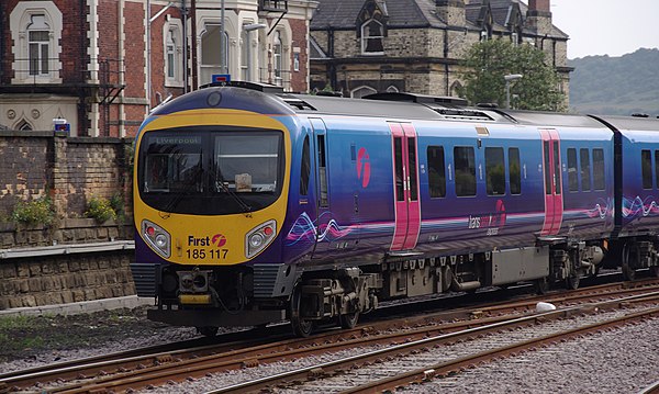 A Class 185 Desiro at Scarborough in 2011