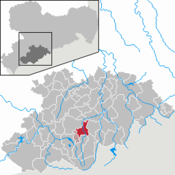 Läget för kommunen Schlettau i Erzgebirgskreis